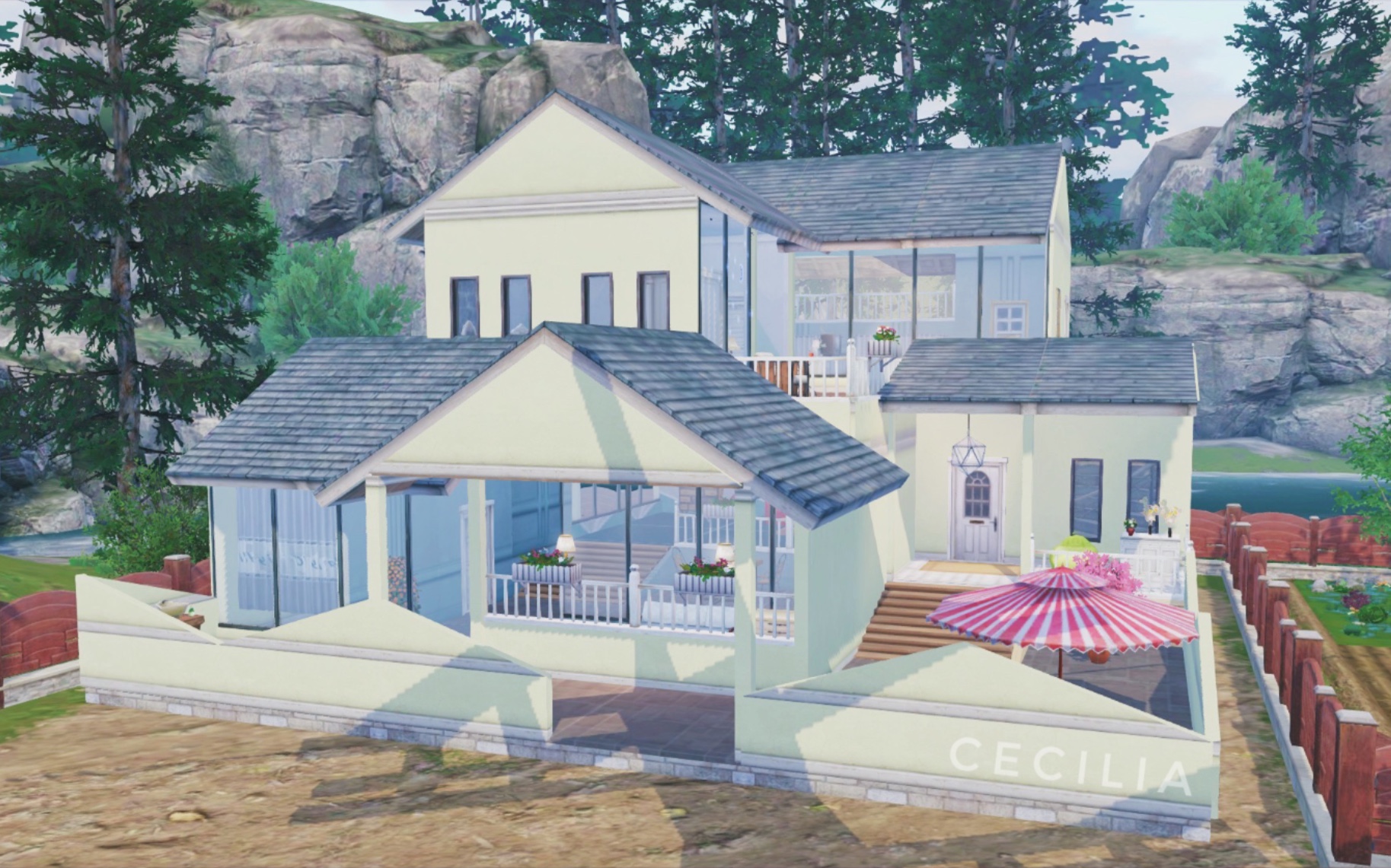 明日之后原创建筑田园别墅mojito