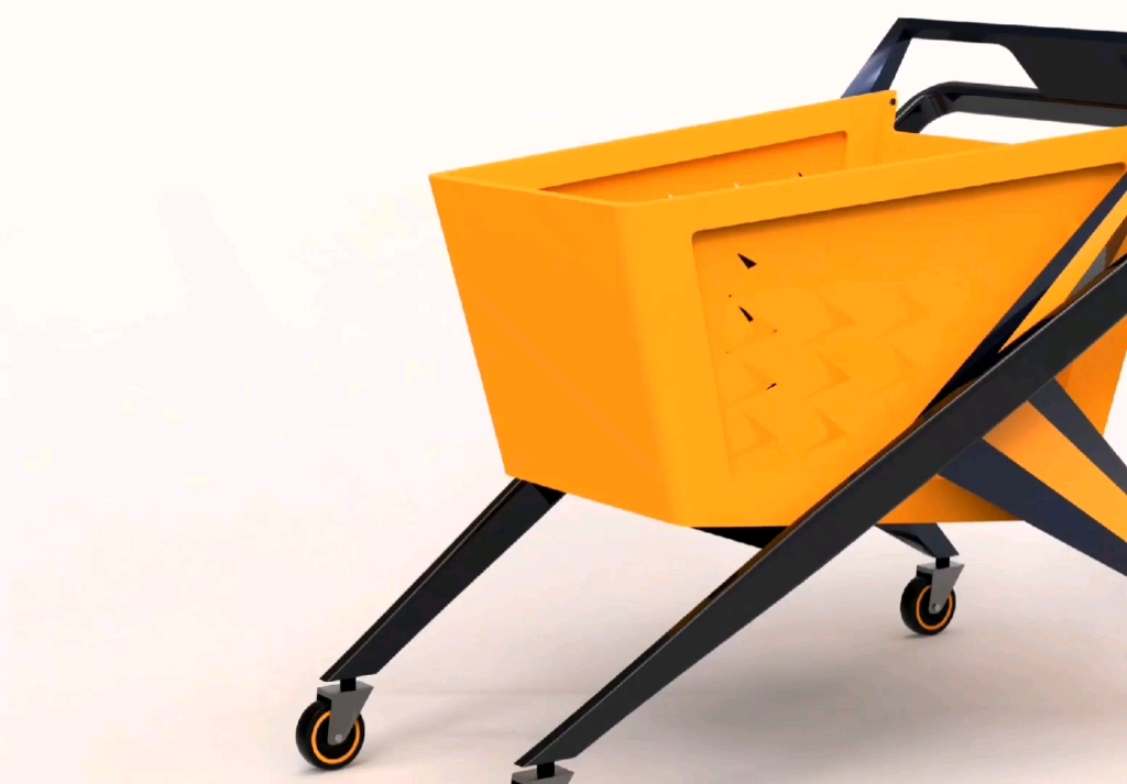 超市智能购物车造型设计