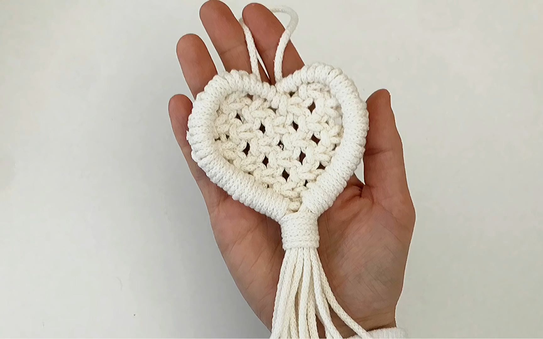 创意编绳手工教程绳编爱心结教程