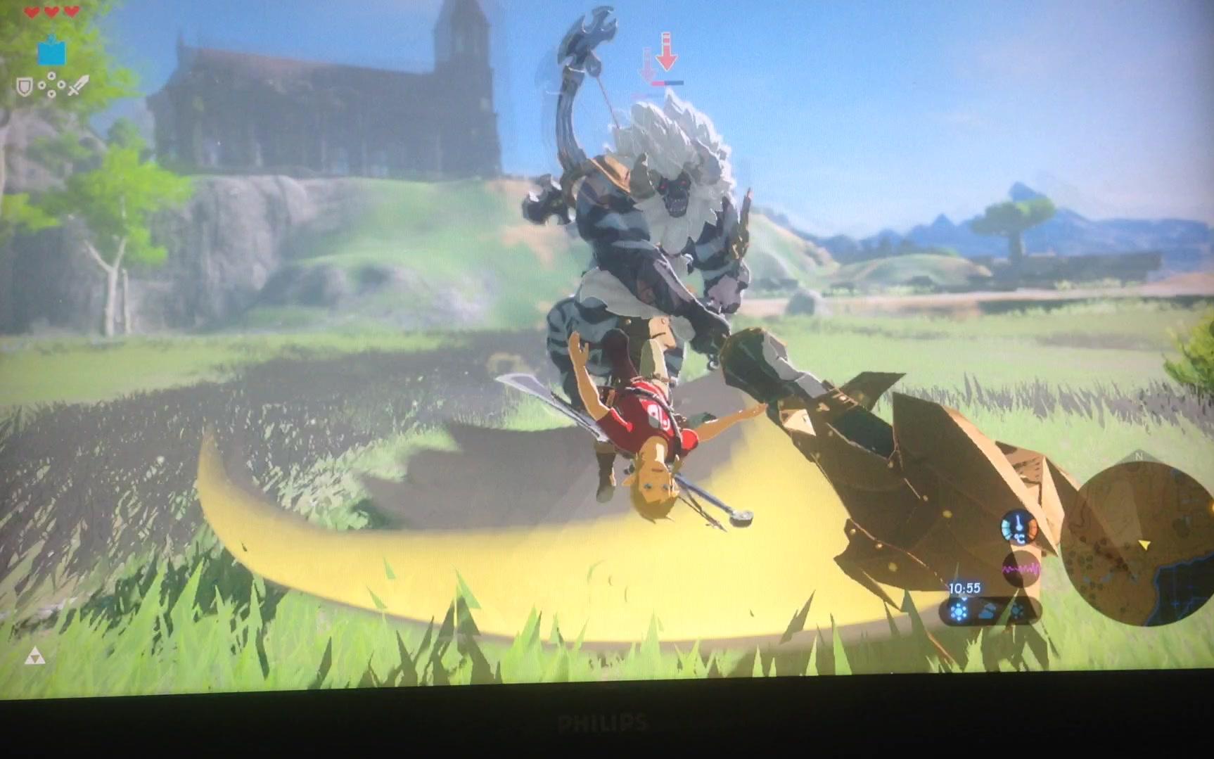 塞尔达旷野之息初始台地人马无盾反无瞬闪无平砍攻略