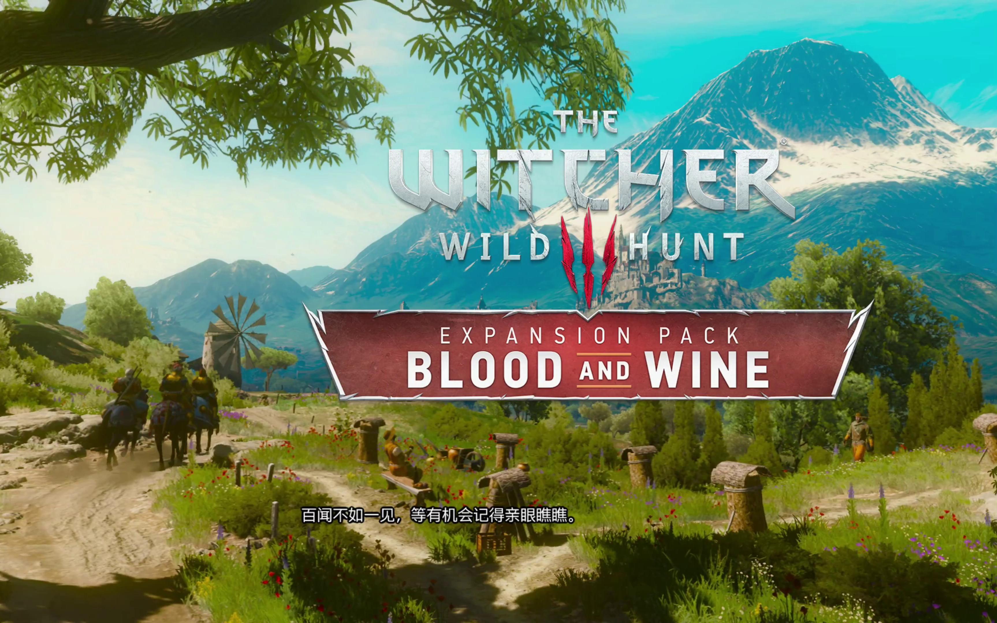 [巫师3]血与酒开场动画