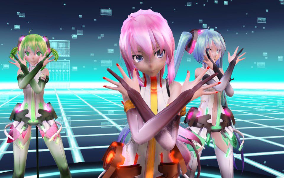 【mmd】luka,miku,gumi的echo(新人渣作)_哔哩哔哩)つロ 干杯