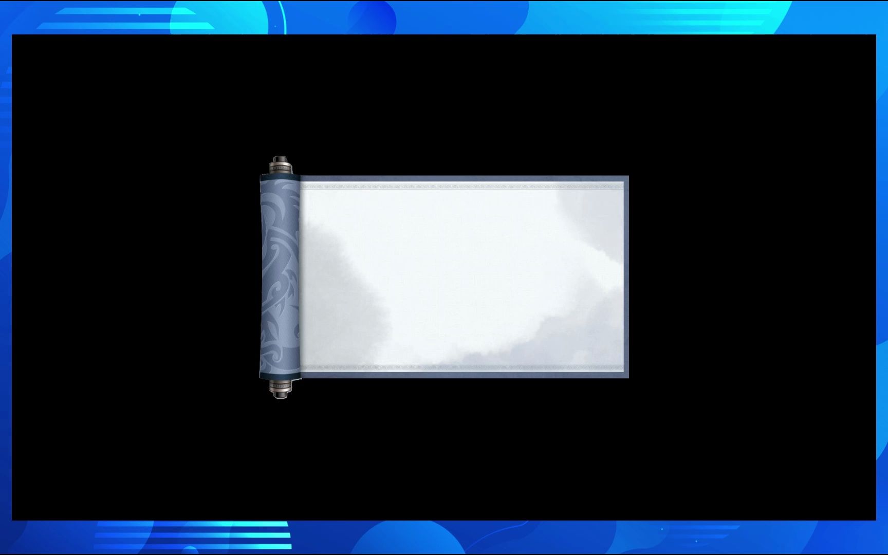 中国风卷轴免扣ps设计及ppt设计png素材下载【1874期】