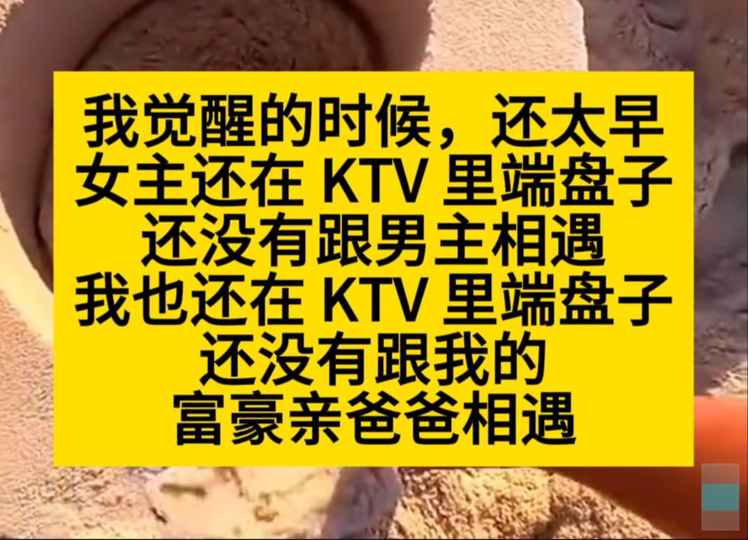 我觉醒的时候还太早,女主和我都还在ktv端盘子,她没遇到男主,我没遇到爸爸……小说推荐哔哩哔哩bilibili