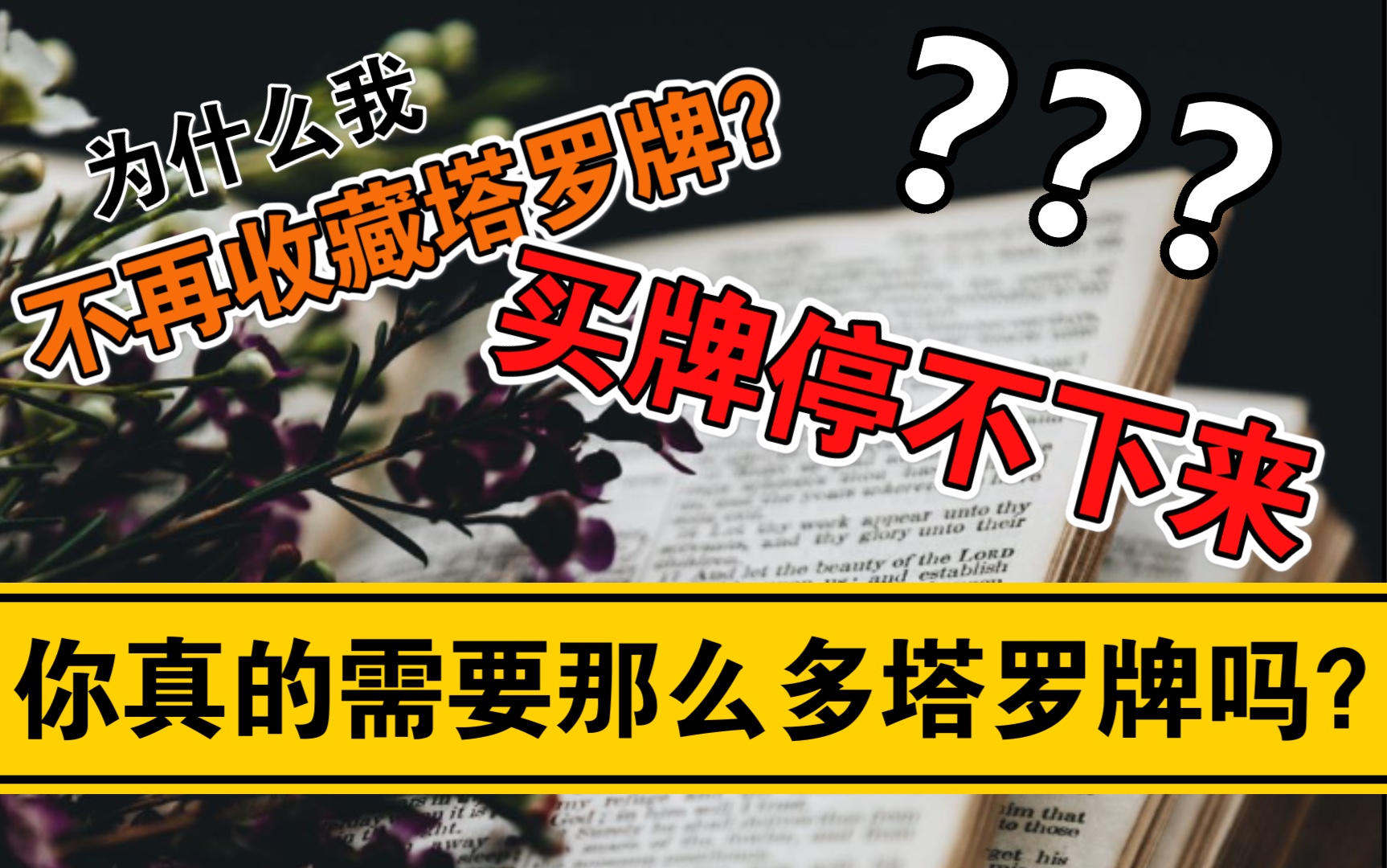 你真的需要那么多塔罗牌吗?不做“收藏家”?如何少花钱买到适合自己的牌?哔哩哔哩bilibili