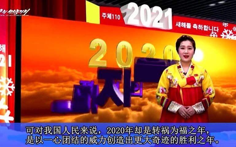 朝鲜网站“由我们民族自己”祝大家新年快乐哔哩哔哩bilibili