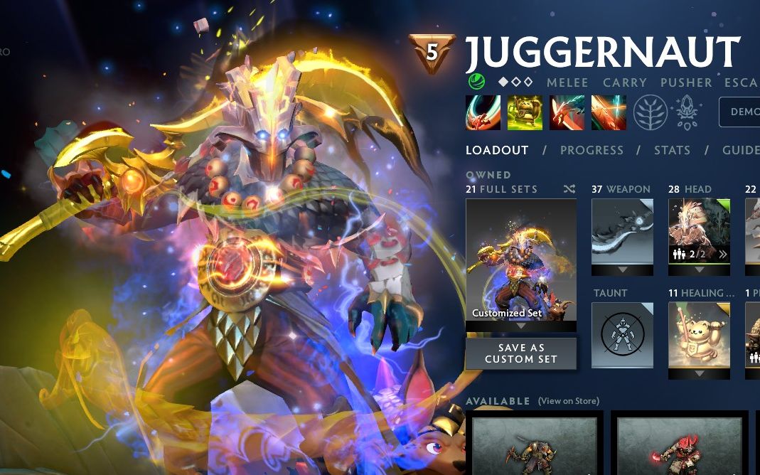 独家刀塔2主宰黄金剑圣dota2至宝全粒子特效bug饰品,全饰品自由更换12