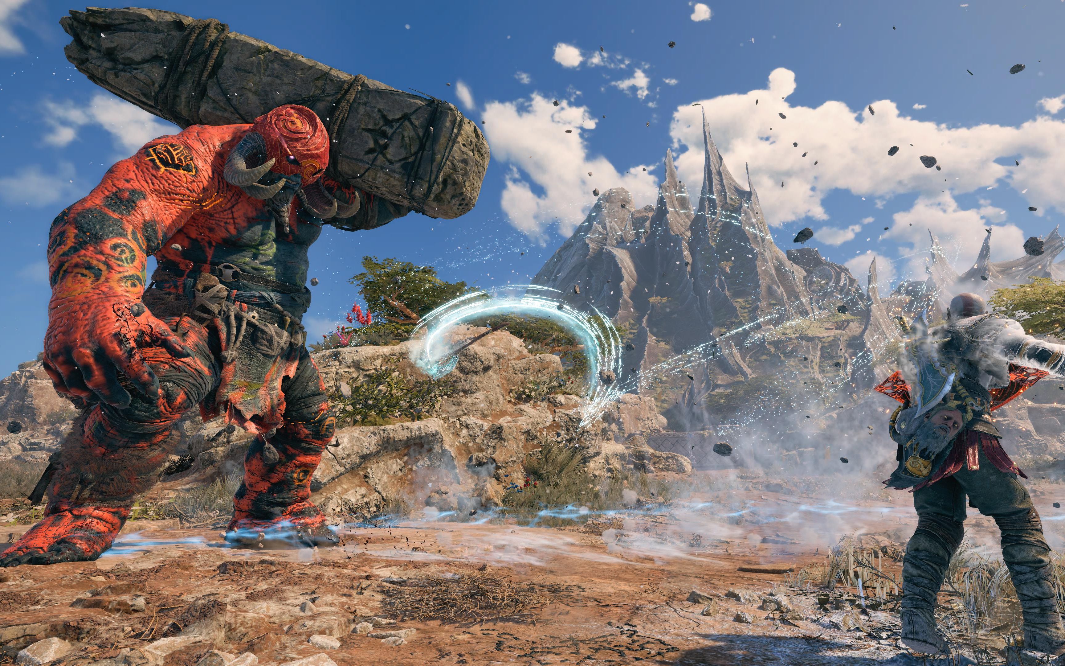 战神诸神黄昏 岩浆山怪4k