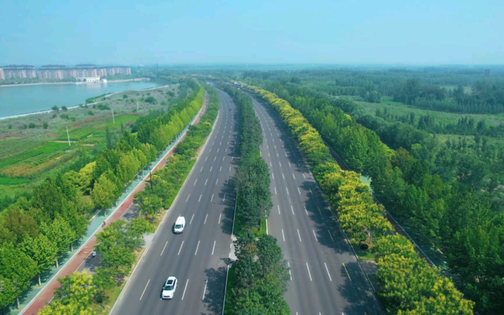 济南黄河大道美丽街景