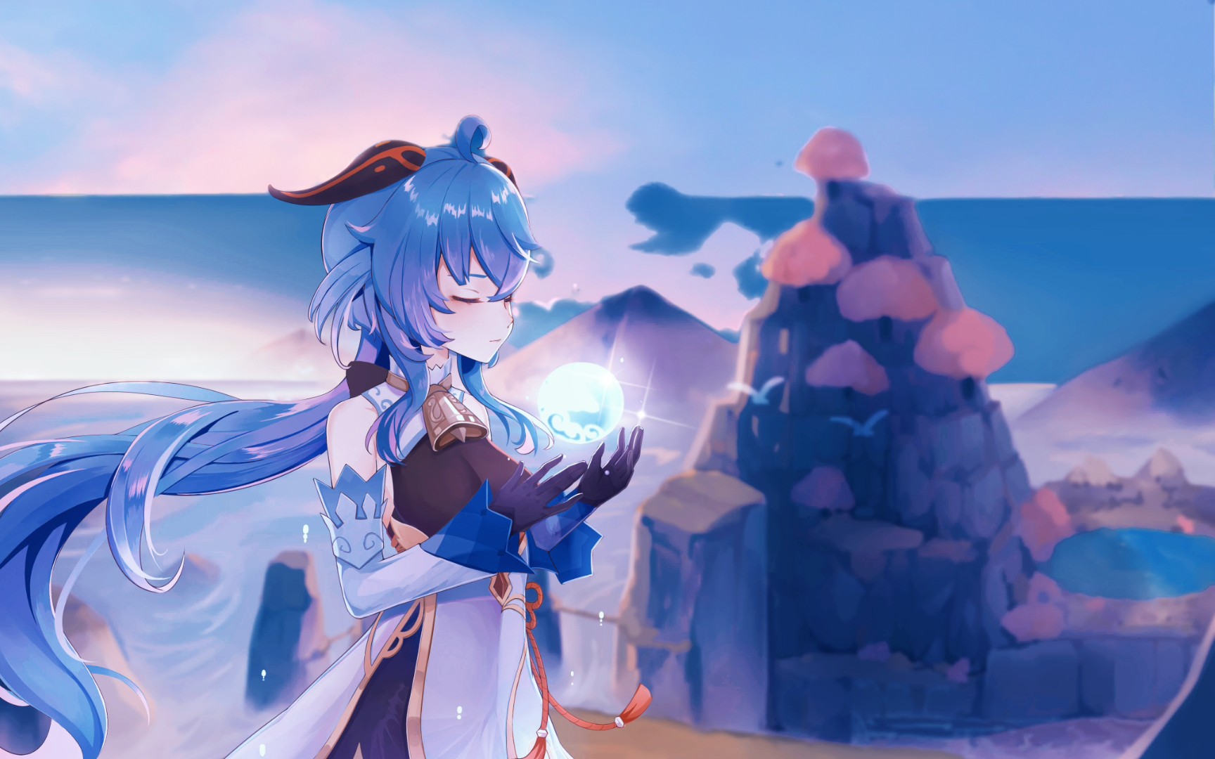 楝白原神高燃踩点放眼望去世界是空回首过往身后是荧