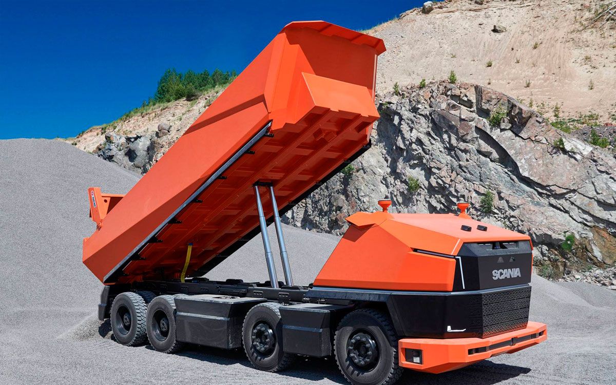 未来卡车-全自动无人斯堪尼亚axl