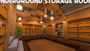 Minecraft 我的世界 建筑教学11 如何建造一个具备超大空间的地下仓库 储物间 中韩双字幕 哔哩哔哩 つロ干杯 Bilibili