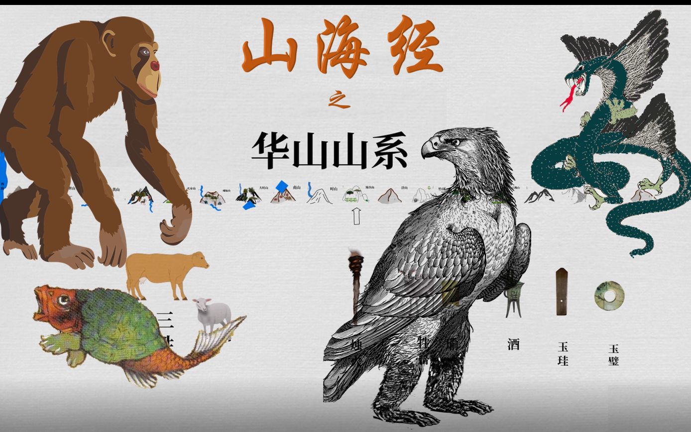 《山海经》解说系列05: 西山经之华山山系-哦莫我找不到昵称了-山海经
