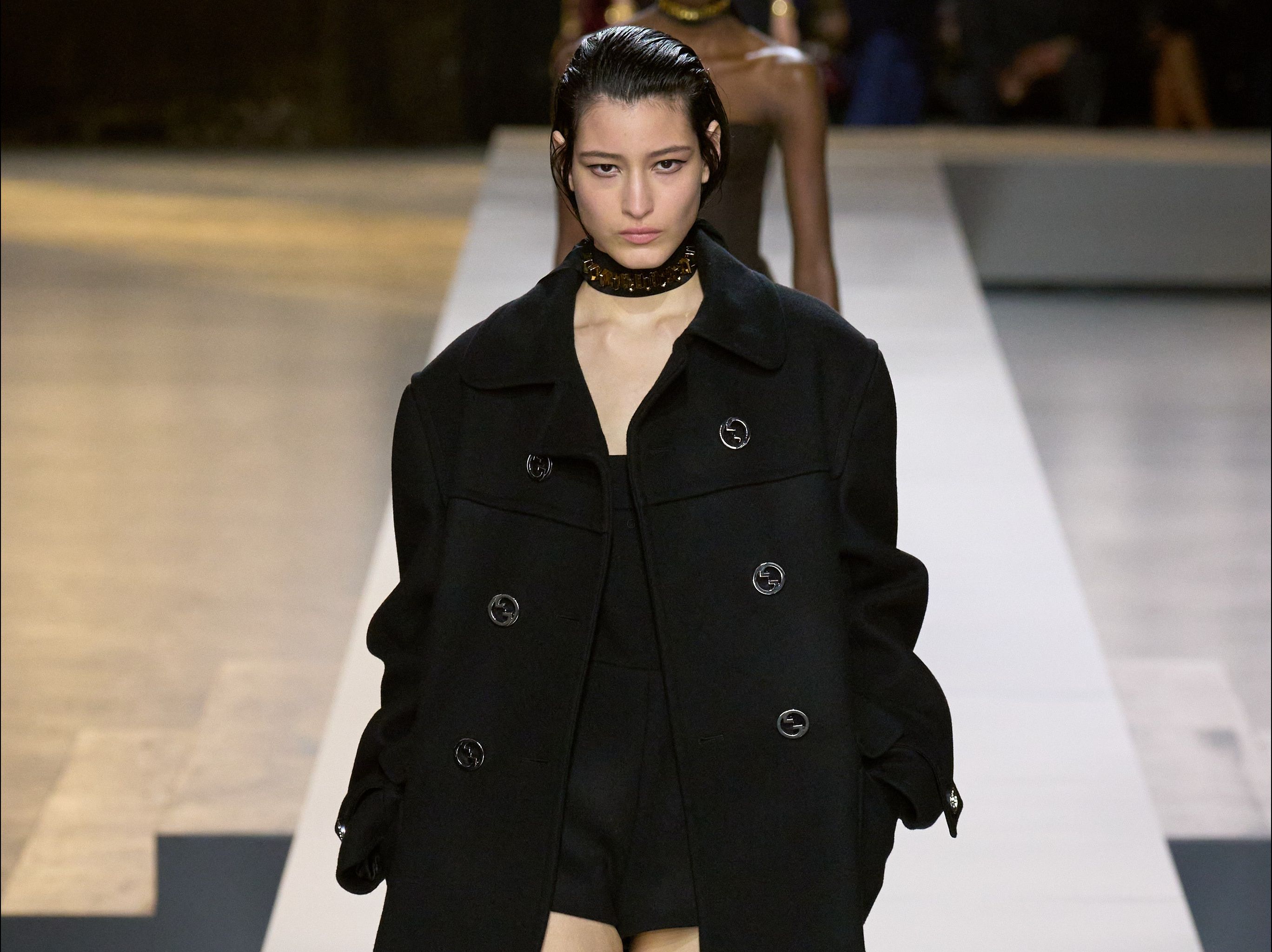 「米兰时装周」gucci 古驰 2024秋冬女装发布会