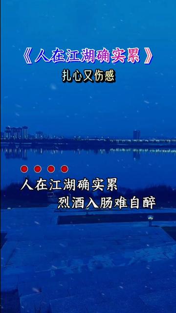 人在江湖確實累#歌詞句句入心 #傷感音樂 #唱出了多少人的心酸和文撾