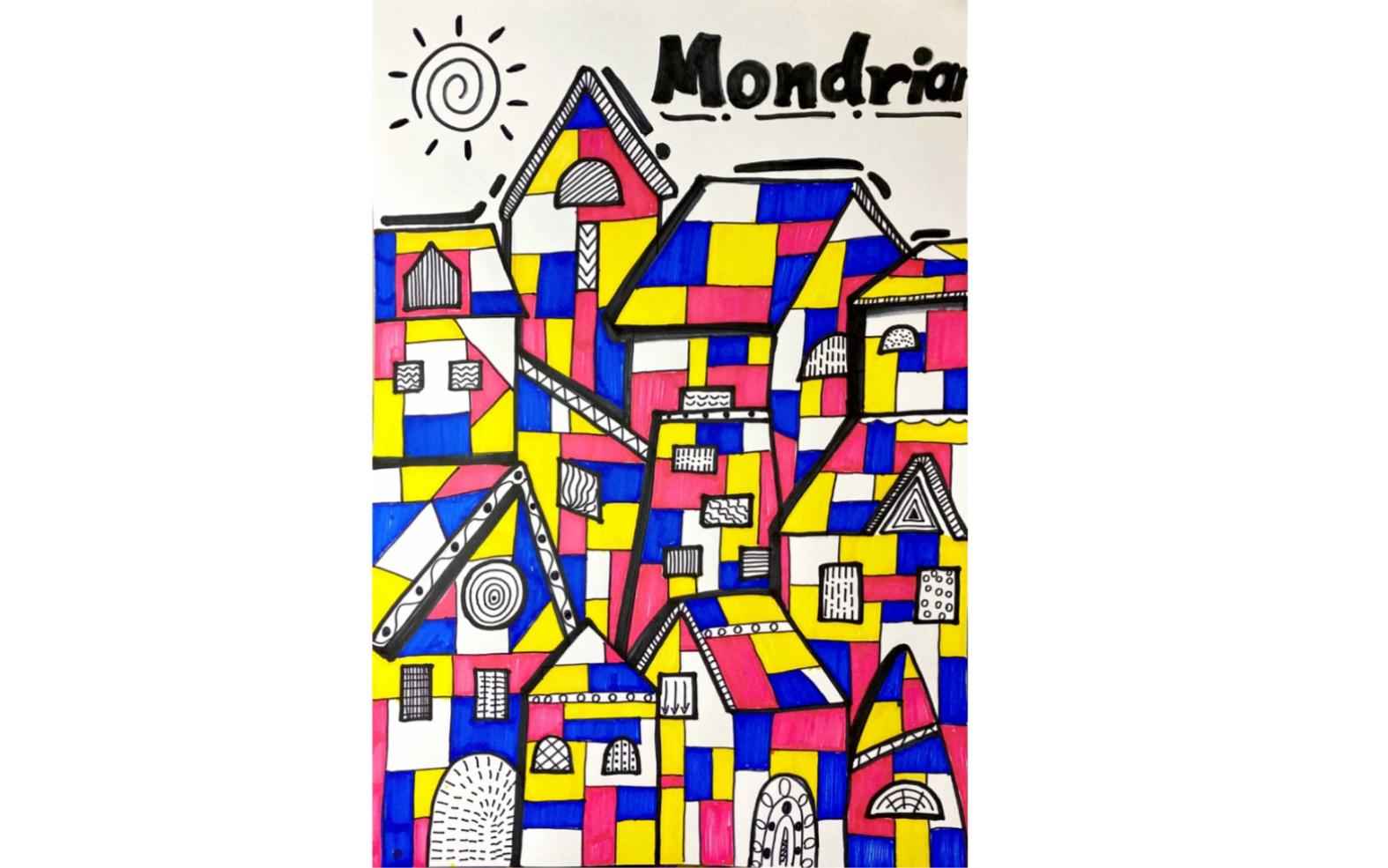 《蒙德里安的房子》创意画今天来认识格子里的现代艺术大师——蒙德里