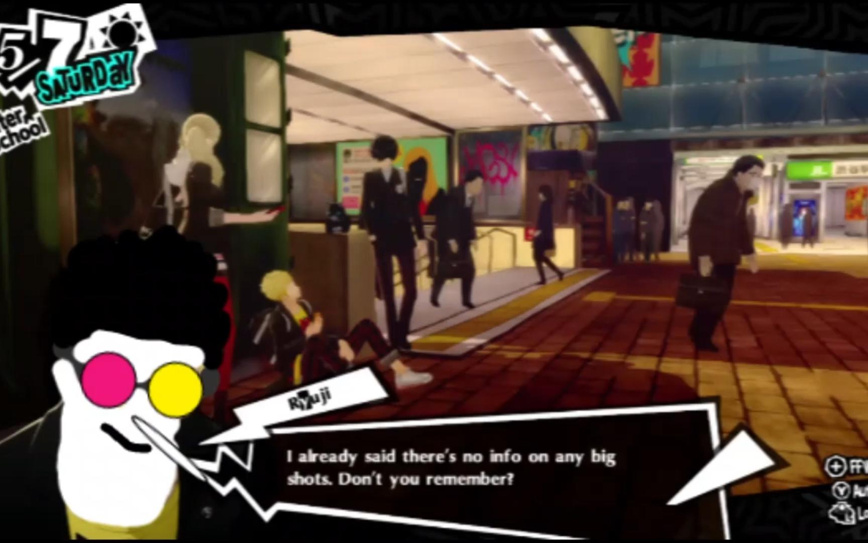 当女神异闻录5中玩起三角符文"大人物"梗