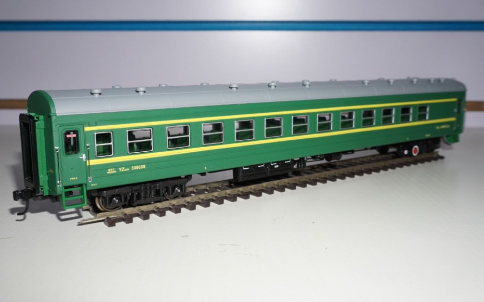 火车开箱yz22b火车花园硬座车厢开箱