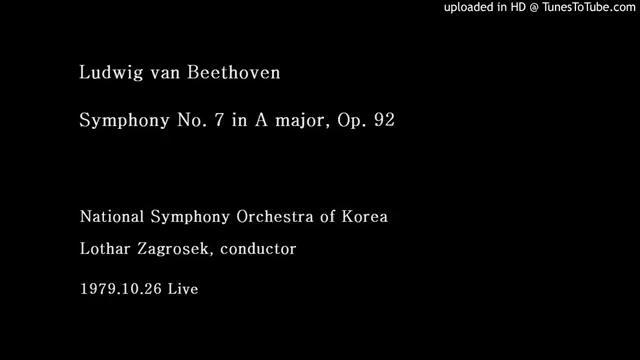 [图]〔Lothar Zagrosek/扎格罗塞克〕Beethoven/贝多芬：第七交响曲〔National Symphony Orchestra of Korea〕