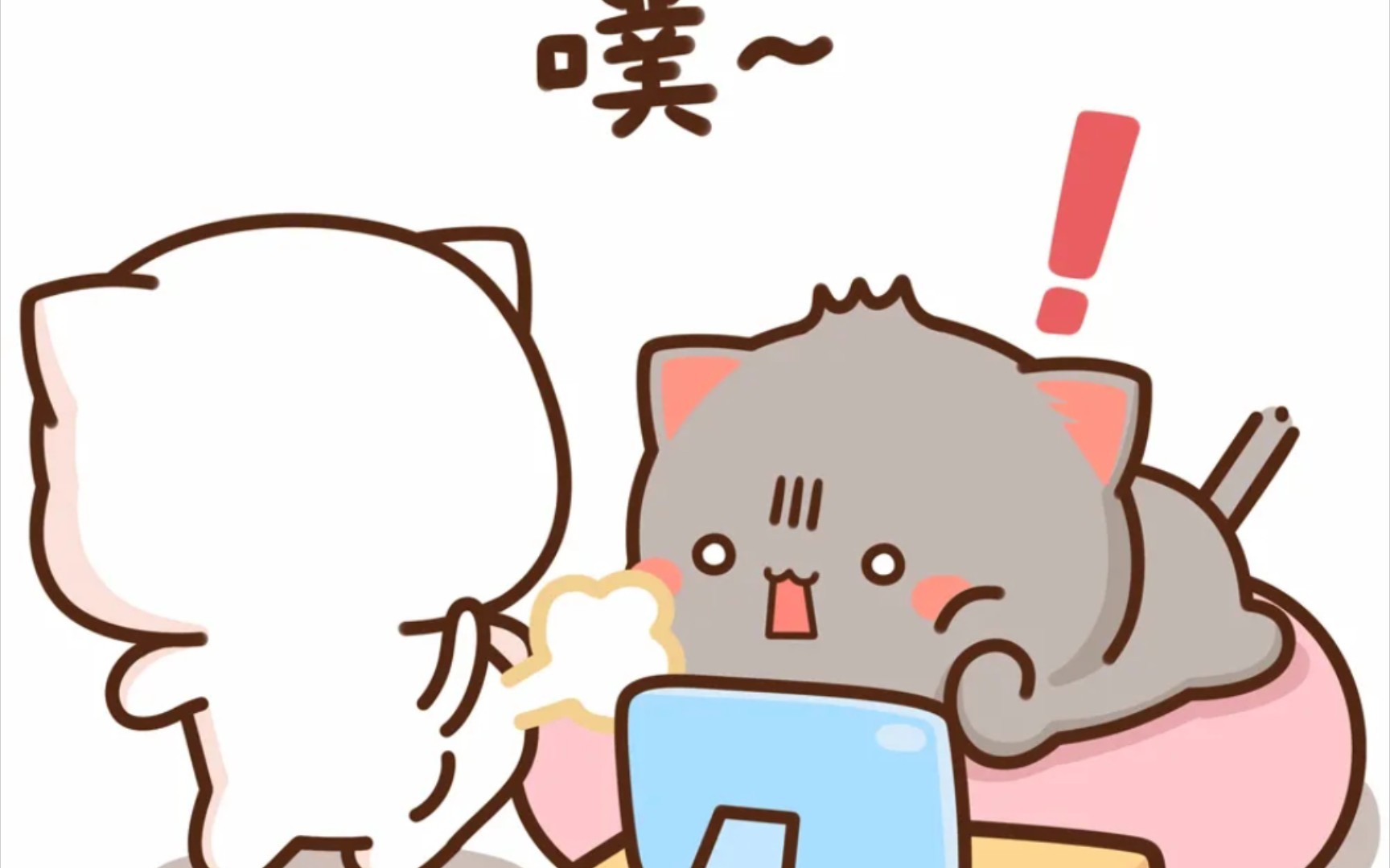 蜜桃猫过年啦可爱萌哔哩哔哩bilibili