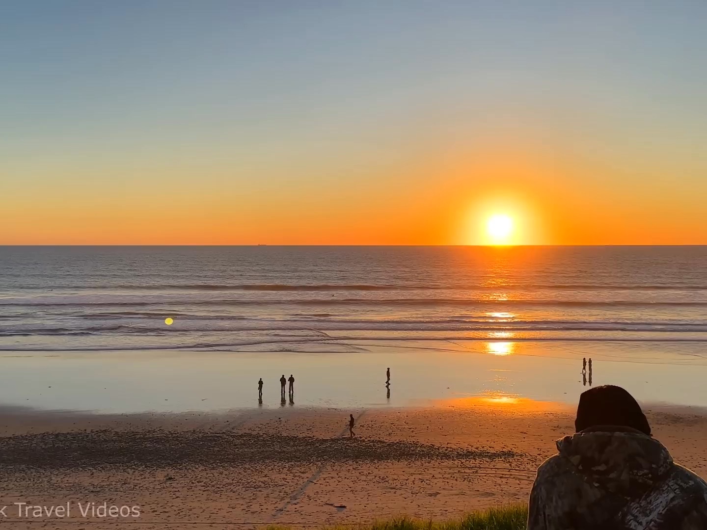 sunset at pacific beach in san diego, california usa