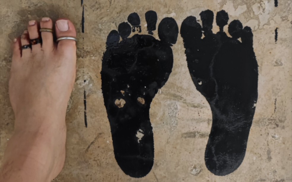 【岐楼】赤脚脚印海绵章收货试印