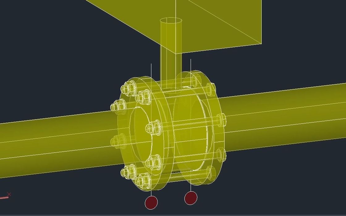 实体螺栓在对夹式蝶阀中的应用 | AutoCAD Plant 3D 2024哔哩哔哩bilibili