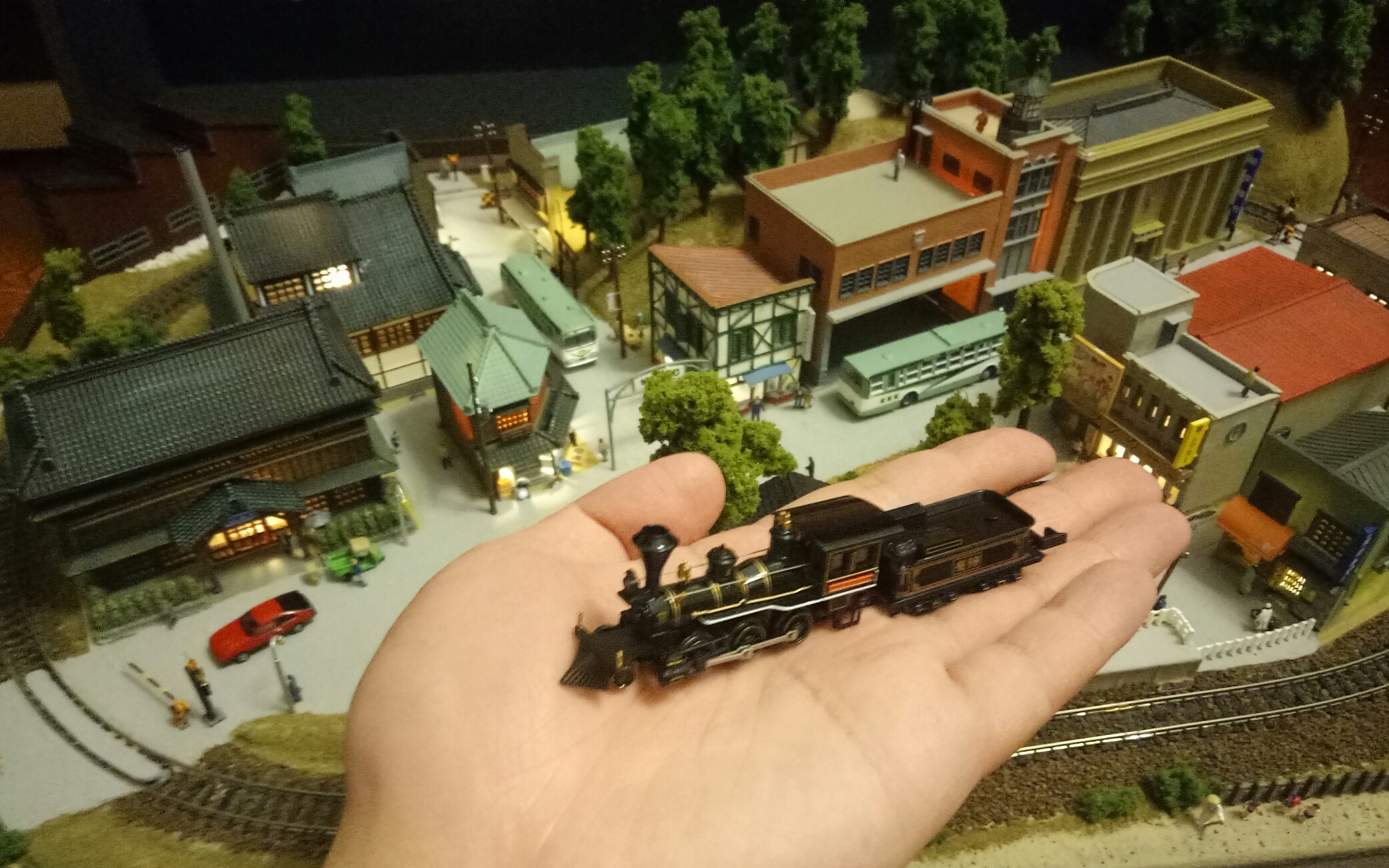 n比例7100型蒸汽机关车弁庆号沙盘跑车_哔哩哔哩 (゜