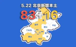 Download Video: 北京疫情动态地图：5月22日新增本土确诊83例、无症状16例