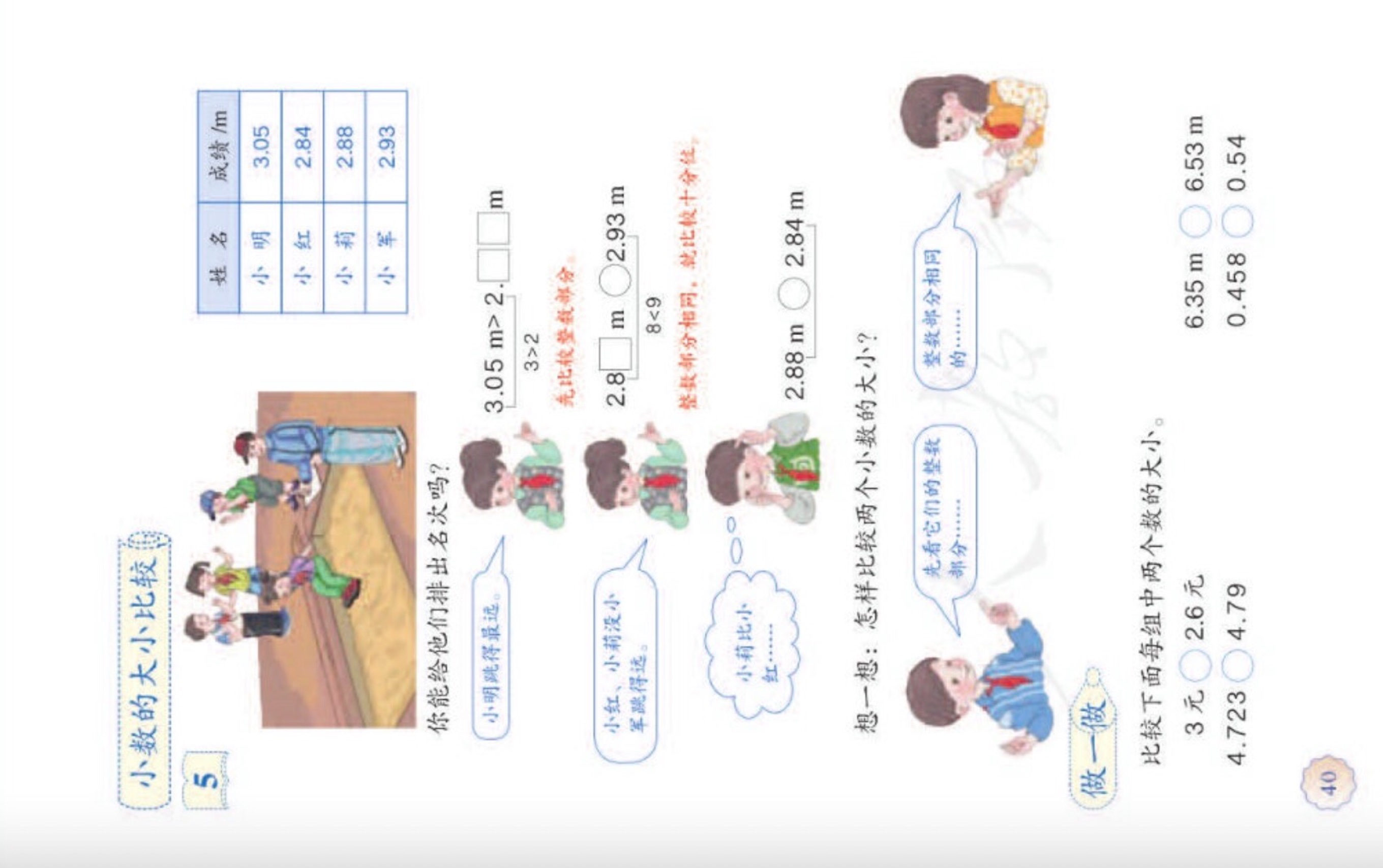 [图]小学数学教师资格证面试 《小数的大小比较》人教版四年级下册