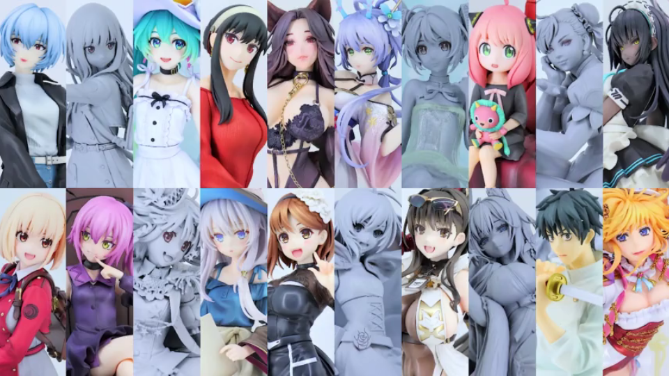 云逛展~GSC良笑社、MaxFactory~碧蓝档案 黑皮 花梨!参上!【WF2023冬季展会 手办新品7】~哔哩哔哩bilibili