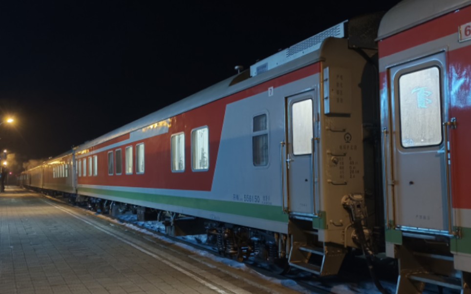 呼伦贝尔号进阿里河站 发车