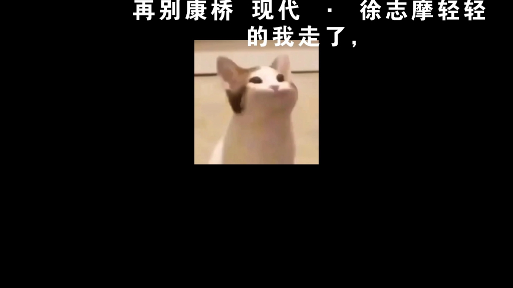 再别康桥 徐志摩哔哩哔哩bilibili