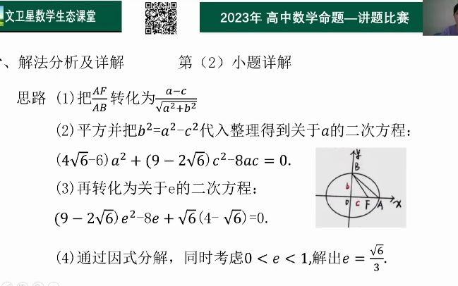 王云霞:高中数学命题比赛特等奖哔哩哔哩bilibili