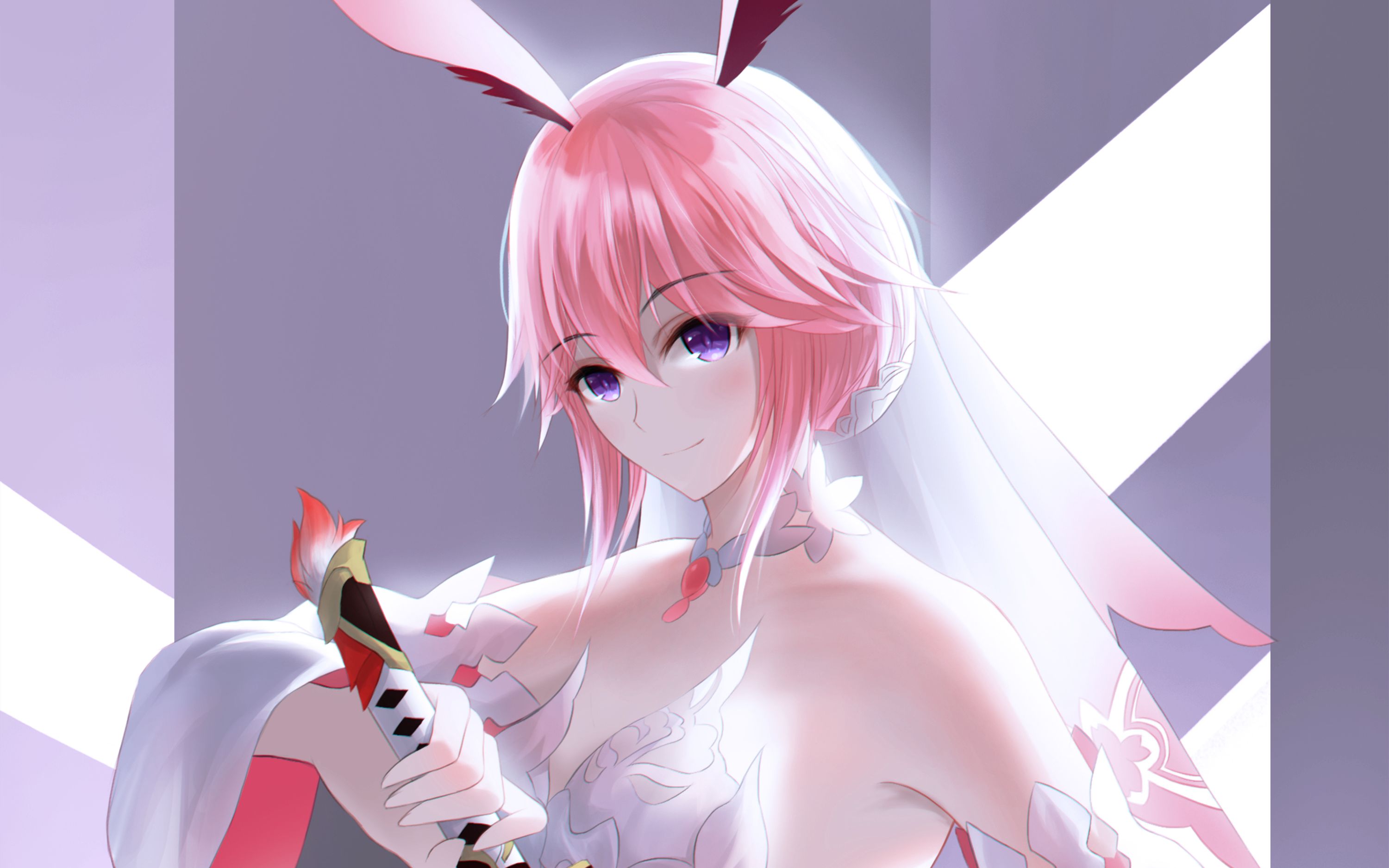 【ps上色过程】八重樱 花嫁