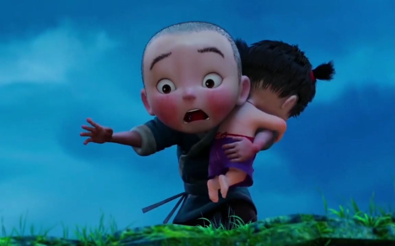 西游记之大圣归来山妖来袭江流儿机智救女童把师父下坏了