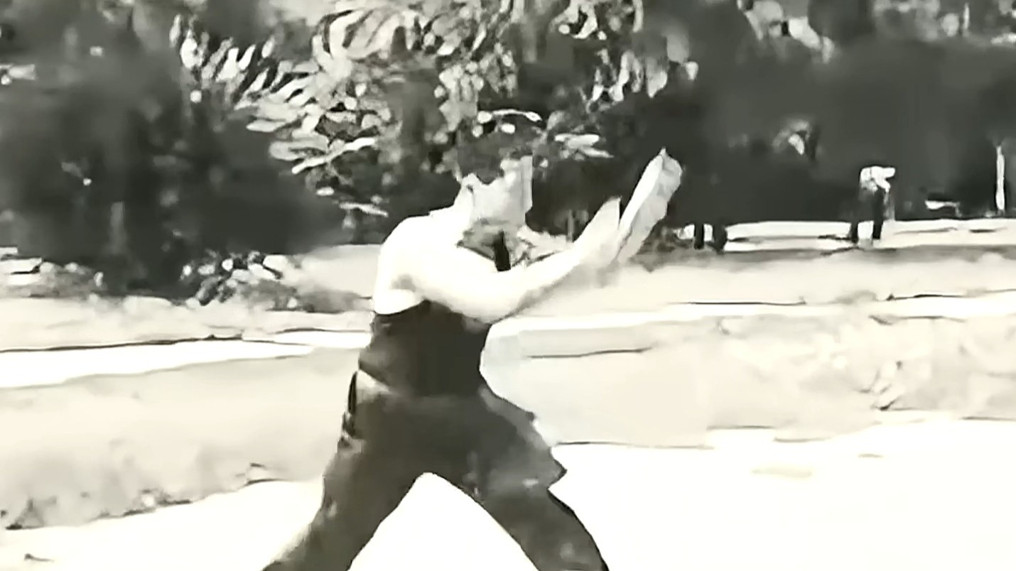 你见过真正的鸳鸯腿吗,大师手脚并用,堪称出神入化