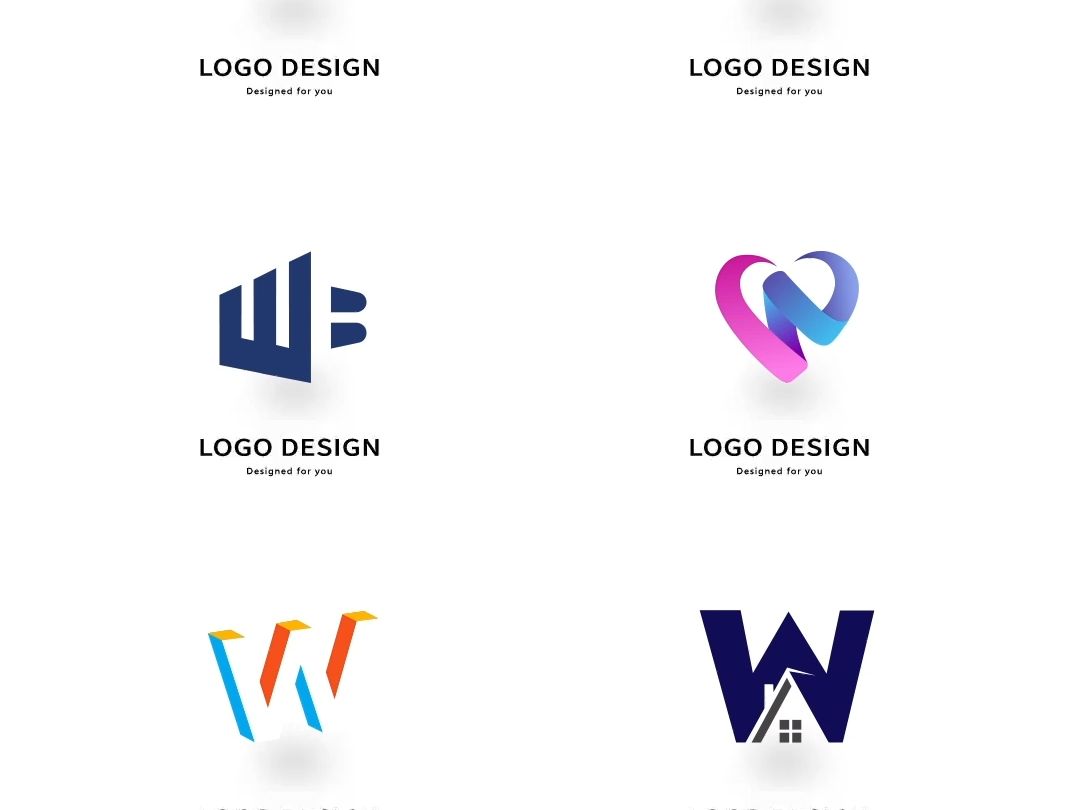 字母logo设计:w的无限可能
