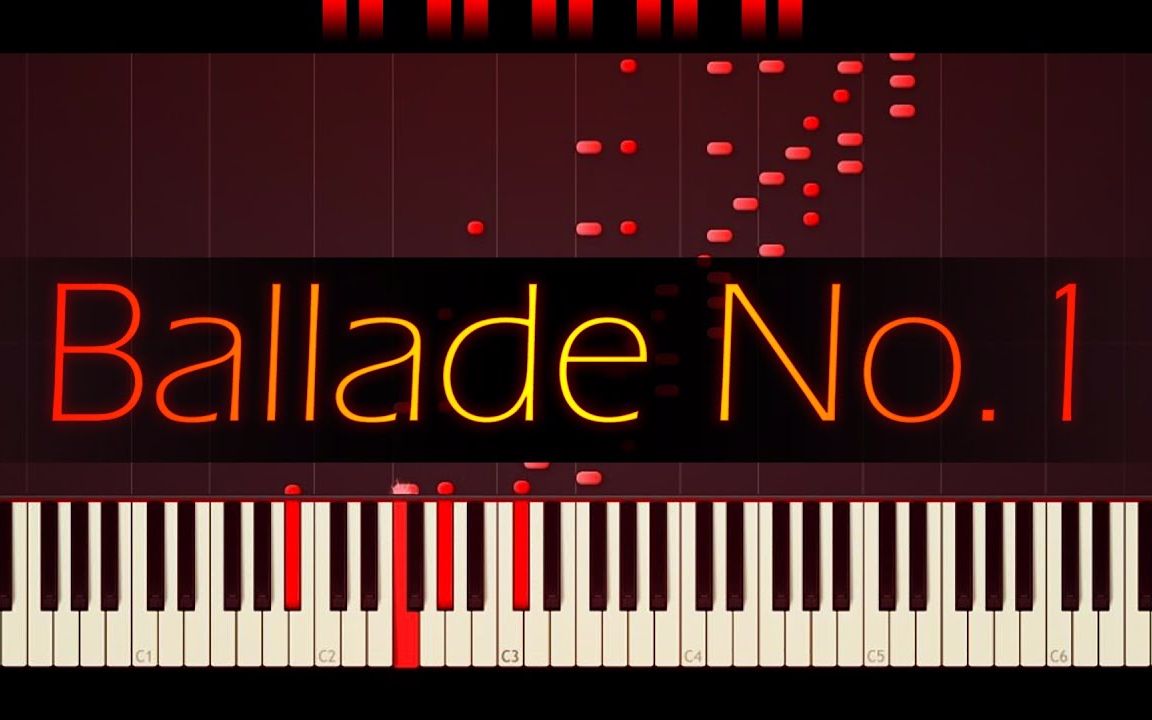 肖邦chopin第一叙事曲balladeno1ingminorop23