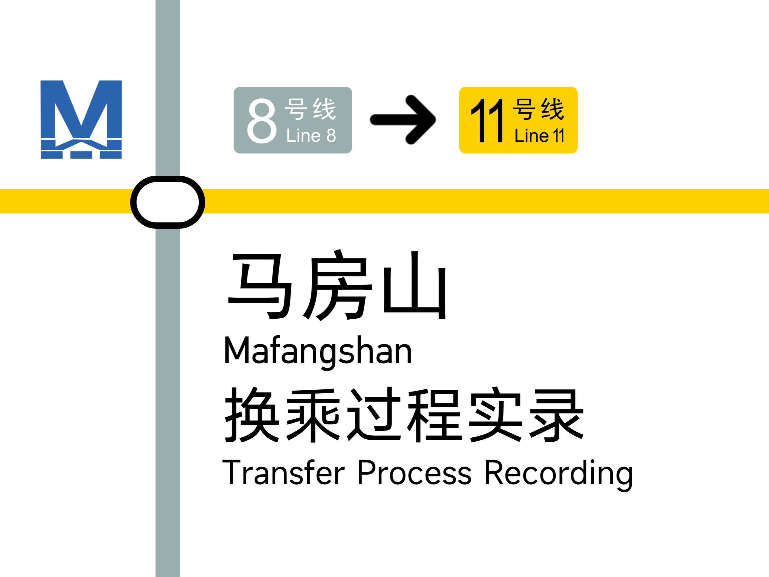 「城南添新线 线网再加密」【武汉地铁】马房山站换乘过程 8号线11号线哔哩哔哩bilibili