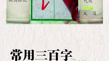 常用三百字 每日一练 “饭”字的写法哔哩哔哩bilibili