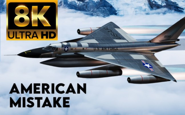 【军事鉴赏/4k】极限帧率·最高画质 开创超音速轰炸机先河-b-58盗贼