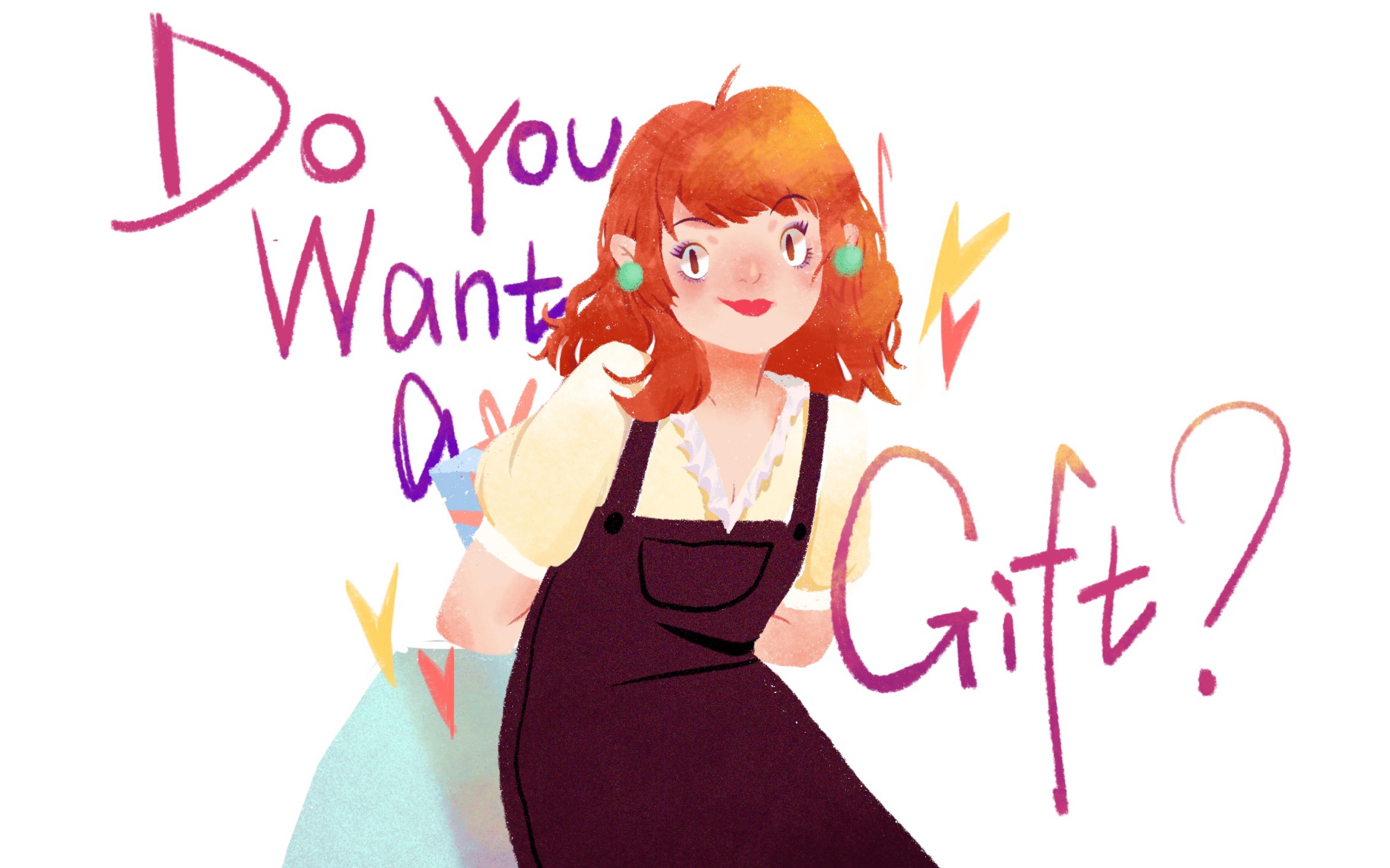 ipad procreate 平面插画风涂鸦