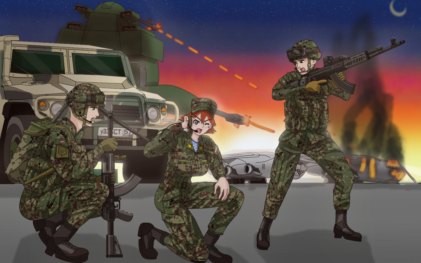 动漫中的现代坦克作战(第18期苏军直升机突袭西德美军装甲师)