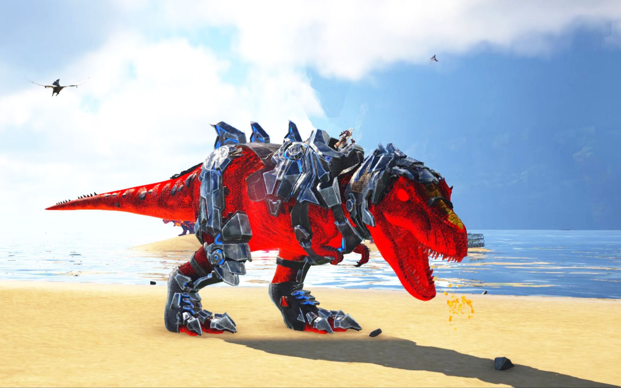 方舟ag起源重生ep.9 进化霸王龙,击败监视者boss