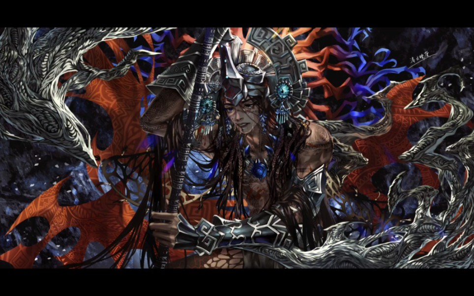 [指绘过程] "创世" fgo卡玛佐兹