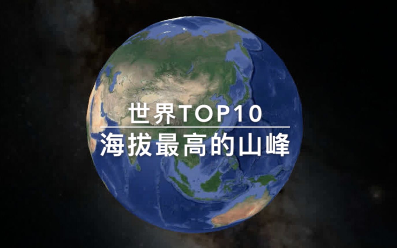 [图]世界海拔高度排名前10位的山峰，大家只知道第一珠峰，那么第二第三呢？