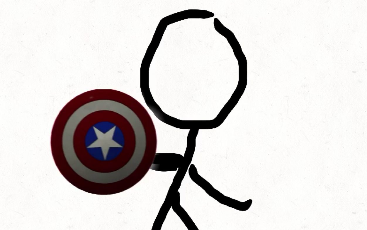 沙雕动画五毛特效的火柴人美队