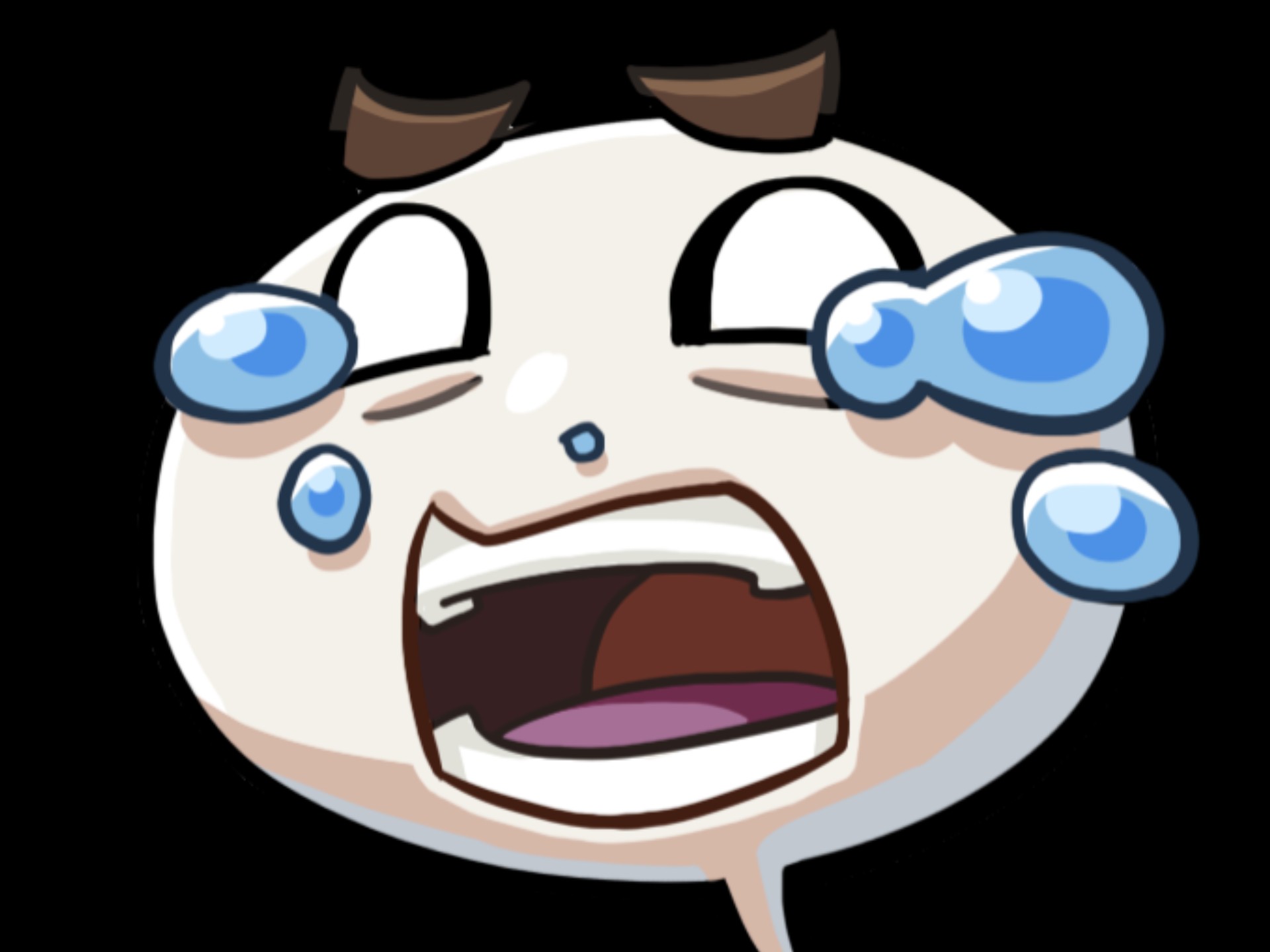 摸头就摸头 笑哭就笑哭,摸头加笑哭就感觉很急