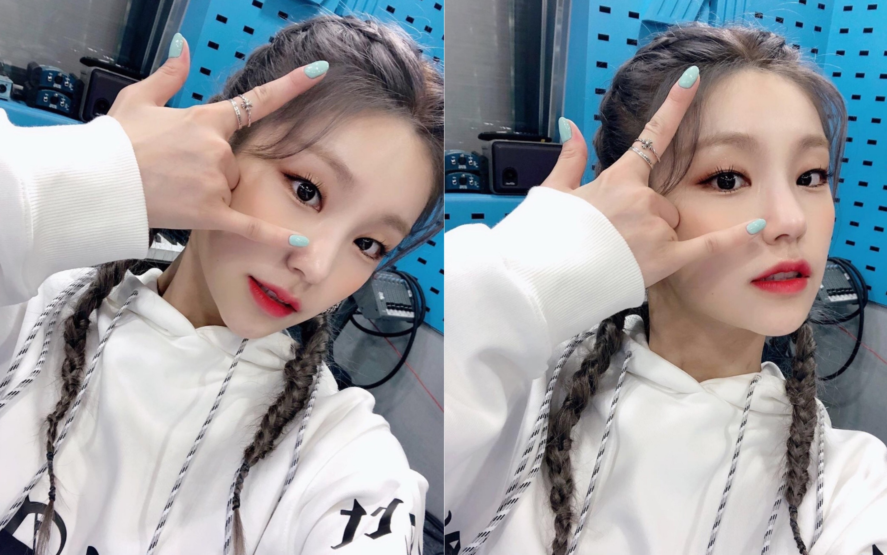 【黄礼志】yeji拳击辫限量自剪直拍 itzy wannabe